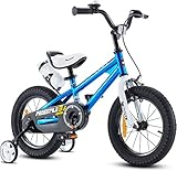 Royal Baby Freestyle Kinderfahrrad Jungen Mädchen mit Hand- und Rücktrittbremse Fahrrad 16 Zoll Blau