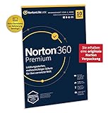 Norton 360 Premium 2022 | 10 Geräte | Antivirus | Unlimited Secure VPN & Passwort-Manager | 1 Jahr | PC/Mac/Android/iOS | Aktivierungscode in Originalverpackung