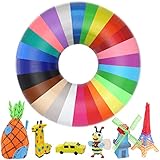 3D Stift Filament PLA, je 5M 3D Pen PLA Filament 1.75mm PLA Filament Packung mit 25 verschiedenen Farben 3D Drucker filament 3D-Drucker Filament Nachfüllpackung Total length 125M