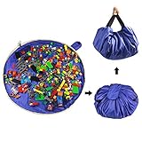 SUMBABO Spielzeug Aufraeumsack Teppich Sack für Lego - Spielzeug Aufbewahrung Matte Tasche Spielmatte Sack von Kordelzug mit Kappe wie Reisetasche als Geschenk