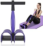 Bauchtrainer, Sit-Up Trainingsgeräte Bodybuilding Expander Ganzkörpertrainer für Zuhause 6 Tubes Elastische Zugseil Multifunktions-Leg-Exerciser für Fitness Abnehmen Training Yoga