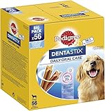 Pedigree DentaStix Daily Oral Care Zahnpflegesnack für große Hunde – Hundeleckerli mit Huhn- & Rindgeschmack für jeden Tag – 1 x 56 Stück