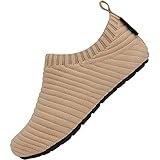 SAGUARO Freizeit Hausschuhe für Kinder Bequem Weiche Hüttenschuhe Mädchen Jungen rutschfest Verschleißfest Pantoffeln Freizeit Strand Kindergarten, Slipper Khaki 24/25