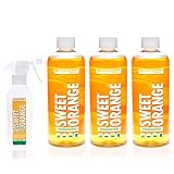 Das Blaue Wunder Orangenreiniger Sweet Orange Konzentrat | Universalreiniger | Fettlöser | Fleckenentferner | löst Kleber (3 x 750 ml)