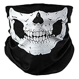 Totenkopf Skelett Skull Halloween Kostüm Multifunktionstuch Multifunktionsschal Schlauchmaske Schlauchtuch Schlauchschal Halstuch Halsschal Sturmmaske Sturmtuch Funktionstuch Funktionsschal Maske