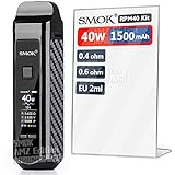 SMOK RPM40 1500mAh 40W E Zigarette Starterset, Ecig Kein Nikotin - Black