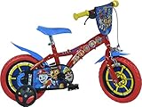 Dinobikes PW412 Paw Patrol Kinderfahrrad blau-rot 12 Zoll Jungenfahrrad