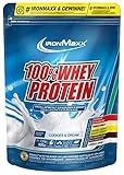 IronMaxx 100% Whey Protein Pulver Molke wasserlöslich, Geschmack Cookies und Cream, 500 g Beutel (1er Pack)