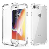 AVANA Bumper für iPhone SE 2022 Hülle, iPhone 7/8 / SE 2020 Schutzhülle Durchsichtig Case TPU Cover Kratzfest Klar Kantenschutz - Transparent