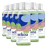 Amazon Marke - Sekoa Desinfektionsgel für Hände (Aloe Vera, 100ml x6)