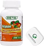 PremiumVital Deva, Multivitamine und Mineralstoffe, mit Eisen, 90 vegane Tabletten, mit praktischer Pillendose, Laborgeprüft, Glutenfrei, Sojafrei, Vegetarisch, Ohne Gentechnik