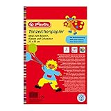 Herlitz Tonzeichenpapierblock, Recyclingkarton, 120 g/m², 23 x 33 cm, 10 verschiedene Farben