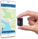 Klein GPS-Gerät, Echtzeit-Tracking Mini-GPS Ortungsgerät, magnetischer Peilsender GPS-Sender für Auto, Kinder, Koffer mit 1500mAh-Akku, wasserdicht, kostenlose APP/Web-Plattform