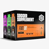 SOCCER SUPPLEMENT - Fuel90 – Energy Gel, großartig schmeckendes Energiegel mit 380 mg Elektrolyten und einer doppelten Kohlenhydratquelle für schnellere Absorption – 36 Stück, gemischte Aromen