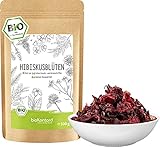 Hibiskusblüten BIO ganz und getrocknet 500g - Premium Hibiskus Tee - Hibiskusblütentee 100% natürlich aus biologischem Anbau - bioKontor