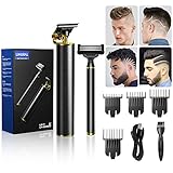 Limural Trimmer für Männer + Handrasierer Kit Kabellos Nahes Schneiden Leichtes T-Klingen Trimmer Kit Präziser Bartkante Outliner Haarschneider Null Lücke Detail Bart Rasierer