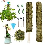 Hemousy Moosstab für Pflanzen Monstera | Stapelbare Indoor-Kletterpflanzen Moospfähle - Monstera Pole Plant Support Sticks für Scindapsus, Topfpflanzen, Kletterpflanzen