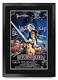 HWC Trading Star Wars Return of The Jedi A3 Gerahmte Signiert Gedruckt Autogramme Bild Druck-Fotoanzeige Geschenk Für Filmfans