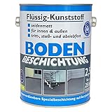 Wilckens Bodenfarbe Flüssig Kunststoff RAL 7001 Silbergrau 2,5 l, Beton Bodenbeschichtung, Fußbodenfarbe für innen und außen