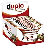 duplo - 40 Einzelriegel, einzeln verpackte Schokoriegel, knusprige Waffeln umhüllt von einer köstlichen, zartschmelzenden Vollmilchschokolade, ohne Farb- und Konservierungsstoffe