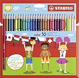 Colouring Pencil - STABILO color - Wallet of 30 - Assorted Colours Incl 4 Neon