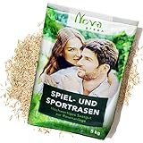 5kg Premium Rasensamen schnellkeimend Herbst 200m² - dürreresistent, robust, tiefgrün - Ideal für Neuansaat und Nachsaat - Rasensaat Grassamen Sport und Spiel