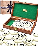 Jaques of London Domino - Domino Spiele - Sechs Domino Set in Mahagoni-Etui - Spiel des Jahres…