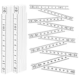 2 Stück Gliedermaßstab, 1Meter Mini-Zollstock Aus Kunststoff, Kunststoff-Gliedermaßstab Mit 90°/180° Winkeleinrastung,10 Glieder Für Haus, Hobby & Werkstatt,Zollstock,Meterstab