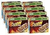 Nestlé Lion Cerealien Riegel, knuspriger Frühstücksriegel mit Karamell & Milchschokolade und 32% Vollkorn als leckerer Snack, 8er Pack (à 4 x 25g)