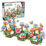 Stronrive Blumengarten Gebäude,Blumengarten-Baukasten für Kinder - Blumenstapelspielzeug, STEM-Spielzeug, Gartenarbeit, für Mädchen, Geburtstagsgeschenk, für Kleinkinder und Kinder ab 3 Jahren