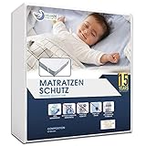 Matratzenschoner 70x140 Baby Wasserdicht Made in EU und Oeko-TEX Zertifiziert von Dreamzie - Nässeschutz Atmungsaktive