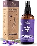 NEU: Heldengrün® Lavendelspray Gute Nacht [Bio-LAVENDELÖL] - Lavandula Angustifolia - Beruhigend & wohltuend - Premium Lavendel Spray - Ideal als Kissenspray, Einschlafspray & Schlafspray