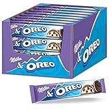 Milka Schokoriegel Milka & OREO 36 x 37g, Riegel mit Oreo Keksstückchen in Milchcrème