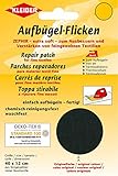 Kleiber + Co.GmbH Aufbügel-Flicken Zephir, schwarz, ca. 40 cm x 12 cm