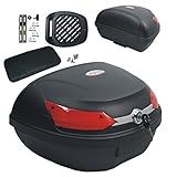 Top Case Motorrad Rückenlehne Top Box Koffer Motorrad Scooter Quad 48 L