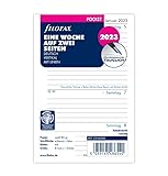 Filofax Pocket 1 Woche auf 2 Seiten vertikal (deutsch)2023