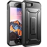 SUPCASE Outdoor Hülle für iPhone SE 2022/2020, iPhone 7 Case iPhone 8 Handyhülle [Unicorn Beetle PRO] Bumper Schutzhülle Stoßfest Cover mit Displayschutz und Gürtelclip, Schwarz