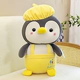 CILUA 35cm-65cm süßer Riemen Pinguin Plüsch Stofftier Puppe Kinder Kawaii Kissen kreative Heimdekoration gelb 35cm