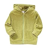 Coole Anziehsachen Kleinkind Kinder Kinder Kleinkind Baby Mädchen Langarm Solide Patchwork Kapuzen Sweatshirt Mantel Pullover Jacke Äußere Outfits Kleidung Bauchfrei Damen (Green, 2-3 Years)