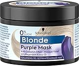 Blonde Purple Mask 6 (150 ml), Purple Mask mit Anti-Gelbstich Effekt, neutralisiert Gelbtöne und pflegt aufgehelltes, gesträhntes & graues Haar, vegan & silikonfrei