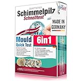 Schimmeltest für zu Hause - Schimmelpilz Test für bis zu 6 Räume - Schimmelpilz Schnelltest zur Einschätzung der Luftqualität hinsichtlich einer Schimmelpilzbelastung in Innenräumen