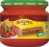 Old El Paso Tortilla Salsa Dip Chunky – Mild-würzige Tomaten-Salsa mit Stückchen – 1 x 312 g