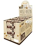 HELLMA Müsli-Herzen Schoko im Displaykarton, 18x30g