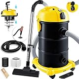 MASKO® 6IN1 Industriestaubsauger Staubsauger Nass Trocken Sauger Aschesauger 2300W + Steckdose✓ Blasfunktion ✓ Trocken-Saugen & Nass-Saugen | Industrie-Sauger mit & ohne Beutel | beutellos, Gelb