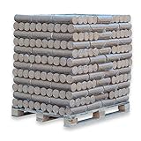 500kg Palette Nestro Holzbriketts Hartholz Brenn Kamin Ofen Heiz Holz Gluthalter Eiche & Buche 50x10kg PE-Bags Nestro Brikett Rund | Energie Kienbacher