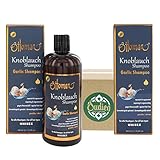 OUDIEN 2er Set Ottomann Knoblauch Shampoo gegen Haarausfall 2 x 400ml, Knoblauchshampoo für Haarwachstum, Haarshampoo