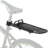 LaoSShu Fahrrad-Heckträger, einziehbarer Fahrradgepäckträger, verstellbare Fahrradträger aus Aluminiumlegierung, Mountainbike-Halterung, Fahrrad-Rücksitz, Gepäckträger