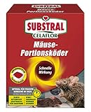 Substral Celaflor Mäuse-Portionsköder, Anwendungsfertiger Köder zur Mäuse-Bekämpfung, 20 x 10 g Portionsbeutel