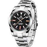 BENYAR Herren Automatik Mechanische Uhr Edelstahl Wasserdicht Leuchtende Mode Casual Sport Analog Armbanduhr