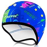 FKEWUK Helmmütze Kinder, Fahrradmütze unter Helm Kinder, Sportmütze Skimütze Fahrradhelm Mütze Kinder Jungen Mädchen Winter, Wintermütze Kinder Unisex Radmütze für Alle Outdoor Aktivitäten